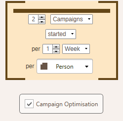 One Constraint in Campaign Optimisation One Constraint in Campaign Optimisation