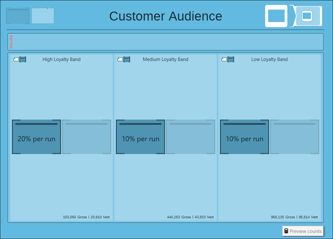 Preview Counts with segment constraints Preview Counts with segment constraints