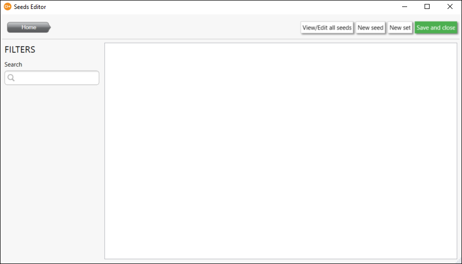 Seeds Editor Seeds Editor