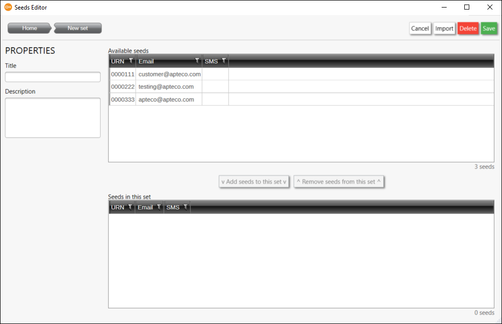 Seeds Editor Seeds Editor