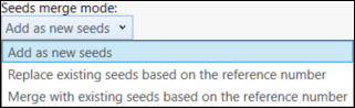 Seeds Editor Import Options Seeds Editor Import Options