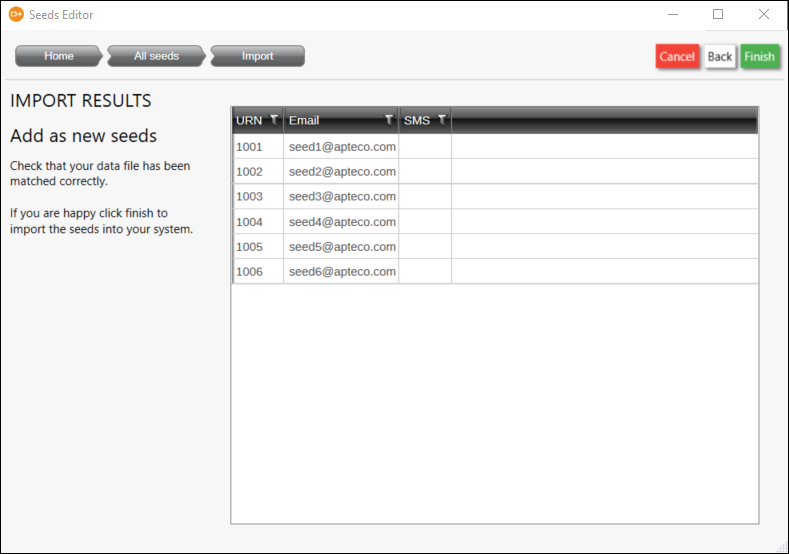 Seeds Editor Import Preview Seeds Editor Import Preview