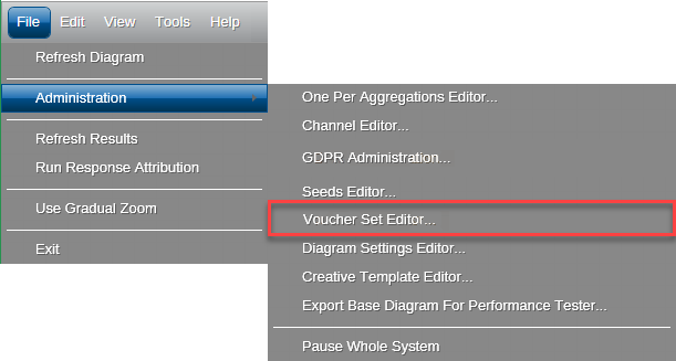 Voucher Set Editor Voucher Set Editor