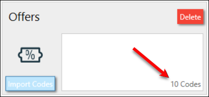 Voucher Set Number of Codes Voucher Set Number of Codes