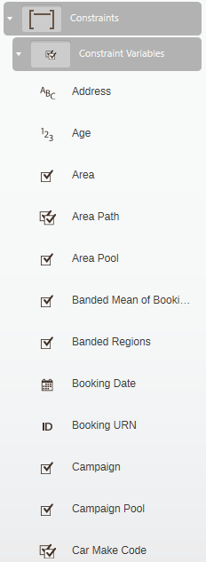 Library constraints Library constraints
