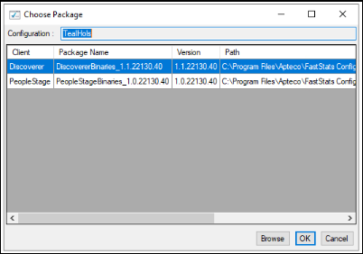 Choose package