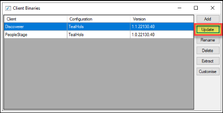 Client binaries