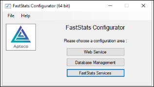 FastStats configurator menu
