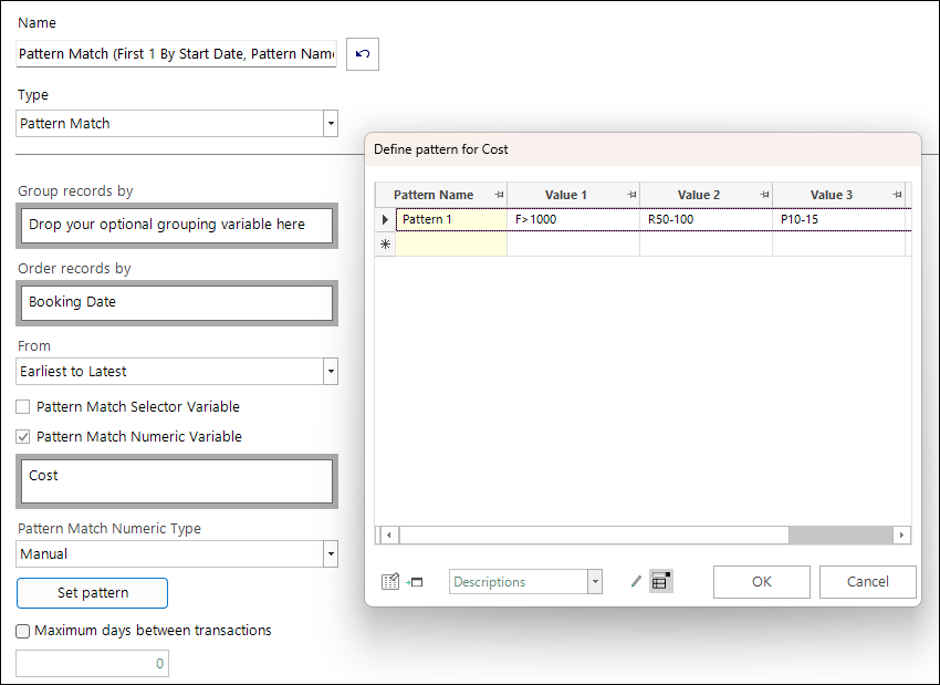 Pattern Match Aggregation